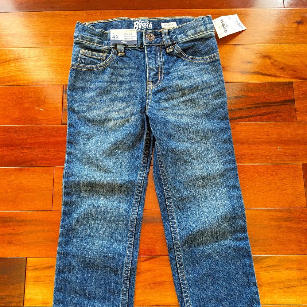 OshKosh B'gosh Medium Blue Wash Straight-Leg Jeans (4R)